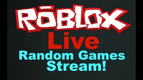 ROBLOX RANDOM GAMES LIVE YouTube