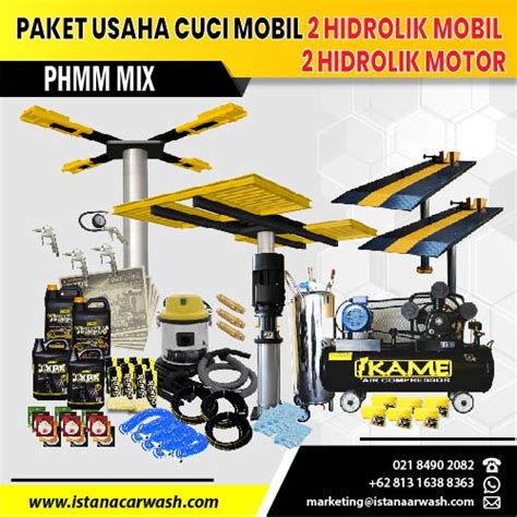 Paket Usaha Cuci Mobil Motor Hidrolik Phmm X Istana Teknik