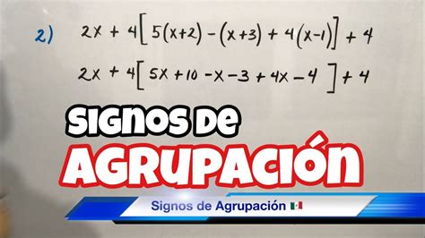 Signos De AgrupaciÓn Paréntesis Y Corchetes Youtube