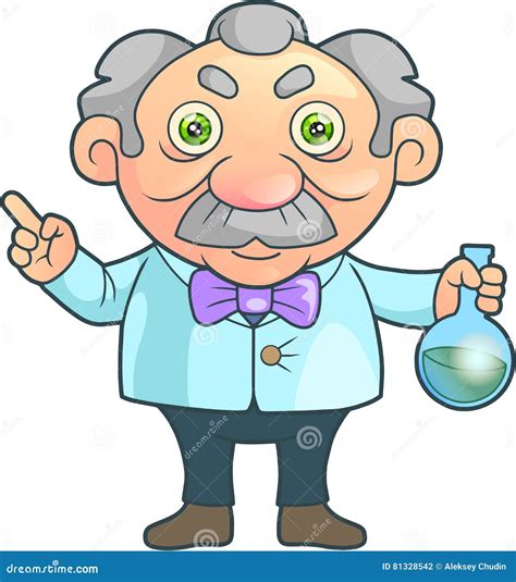 Scientist Made A Great Invention Stock Vector Illustration Of Cute