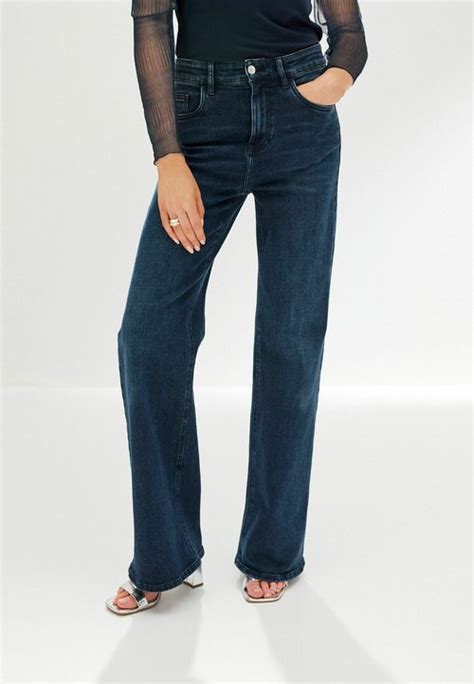 Fransa FRTWILL HANNA PA - Flared Jeans - navy blazer/blau - Zalando.ch