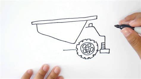 Cómo Dibujar un TRACTOR Dibujo de Tractor YouTube