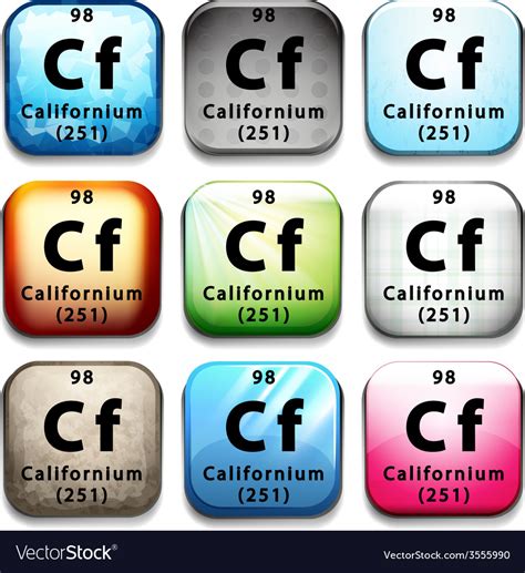 californium royalty  vector image vectorstock