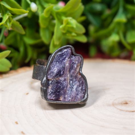 Raw Rwanda Amethyst Ring The Crystal Council