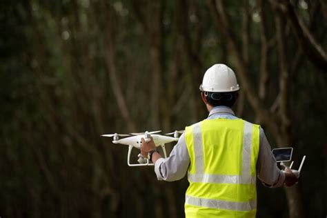 Premium Photo | Construction engineer control drone survey land for ...