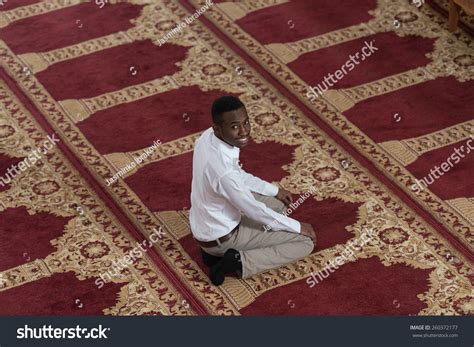 Handsome Black Man Smiling Praying Mosque Stock Photo 260372177 | Shutterstock