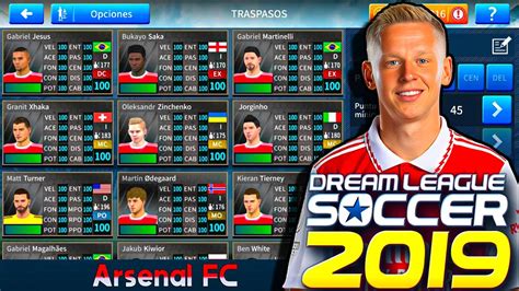 Plantilla Del Arsenal Fc Para El Dls Dream League Soccer