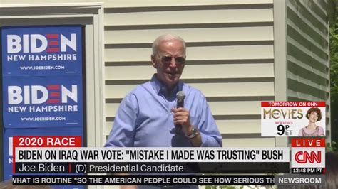 Joe Biden Addresses Iraq War Vote