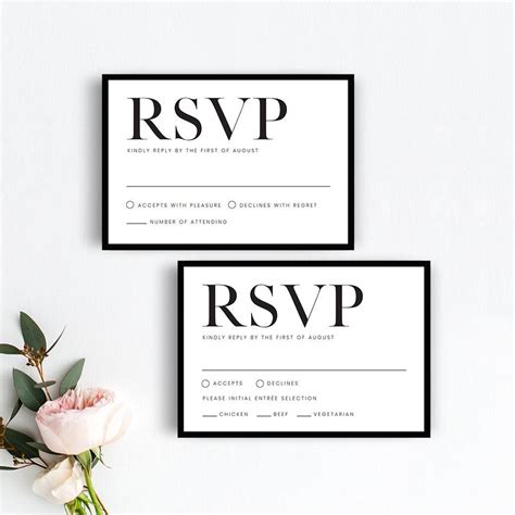 Rsvp Card Templates