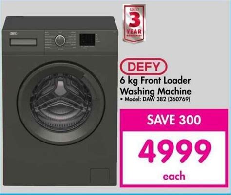 Defy Kg Front Loader Washing Machine Offer At Makro