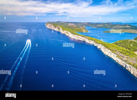 Telascica Nature Park Cliffs On Dugi Otok Island Aerial View Dalmatia