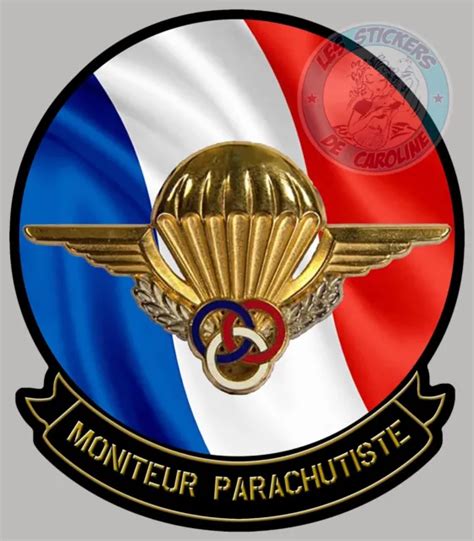 Sticker Insigne Militaire Commando Armee Brevet Parachutiste