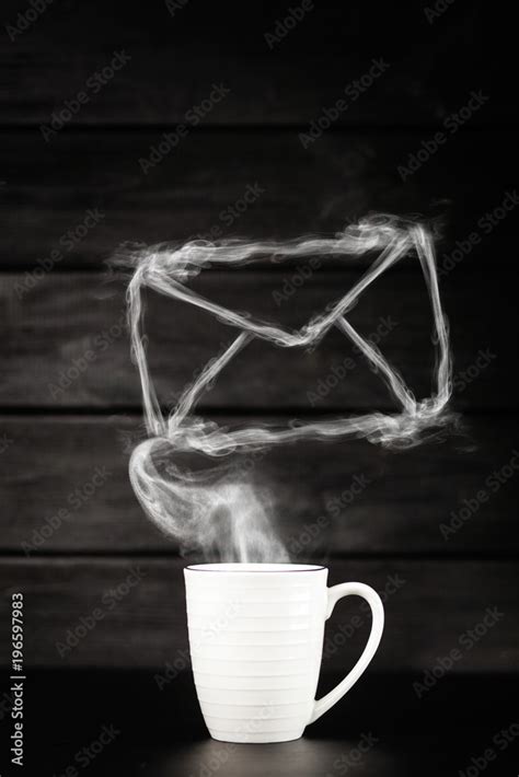 White coffee mug Stock Photo | Adobe Stock