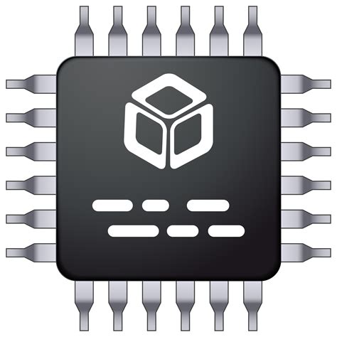 Premium Vector Silhouette Of Simple Schematic Chip Or Component 4005555