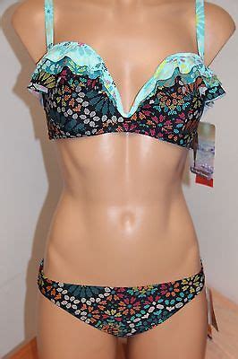 Nwt Coco Rave Bra Bikini Pc Set Size Xl C Cup Bridgette U Wire Back