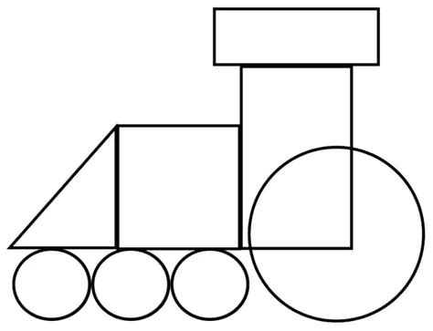 Train Shapes Pasting Art And Craft For Toddlers The Teaching Aunt