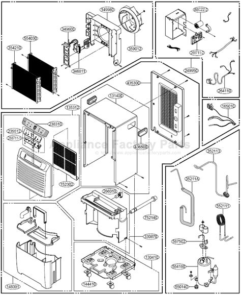 Goldstar Dh404ey7 Parts Find Dehumidifier Parts Here
