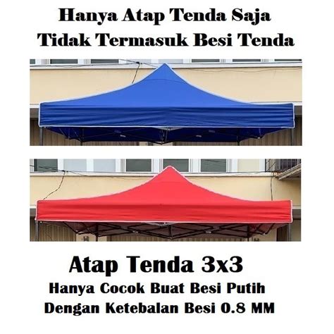 Jual Terpal Atap Tenda X Buat Besi Putih Dengan Ketebalan Besi Mm