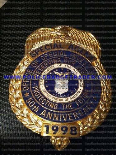 USAF AFOSI Special Agent badge 50th Anniversary badge Available at www ...