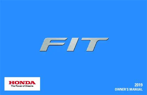 Honda Fit Owners Manual Free Pdf