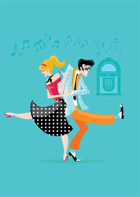 Rock N Roll Jive Couple By Coolgraphic On Deviantart