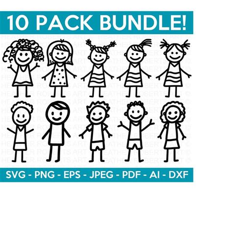 Stick Figures Svg Bundle Stick People Svg Stick Figures Sv Inspire