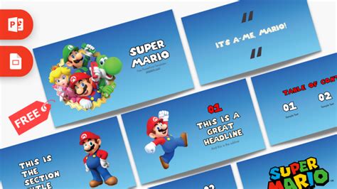 Free Super Mario PowerPoint Template - Prezentr