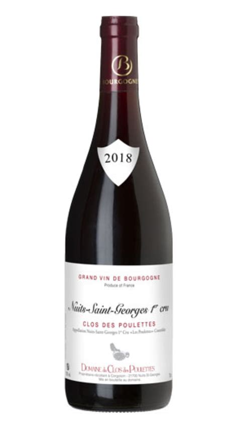 Nuits Saint Georges Clos Des Poulettes Domaine Du Clos Des Poulettes