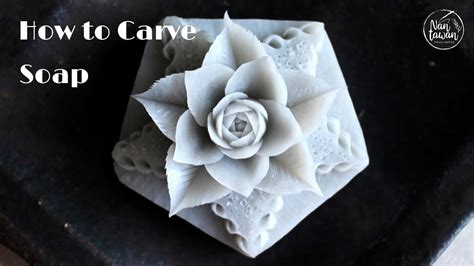 Soap Carving แกะสลักดอกกุหลาบสบู่ソープカービング薔薇彫り方carve Rose Soap Thai Carving 彫刻 Youtube