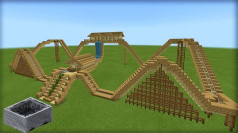 Minecraft Tutorial How To Make A Wooden Roller Coaster Survival House