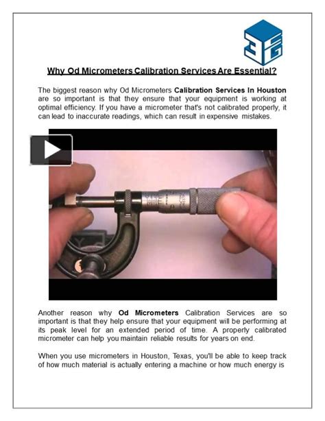 Ppt Why Od Micrometers Calibration Services Are Essential Powerpoint Presentation Free To