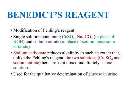 Test For Carbohydrate Ppt