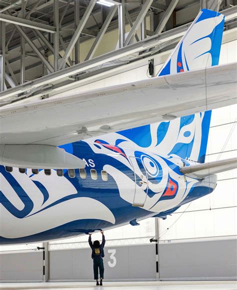 Alaska Airlines Salmon People Boeing 737 Livery One Mile At A Time