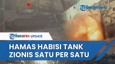 FULL Detik Detik Tank Zionis Meledak Dahsyat Dikepung Pasukan Brigade