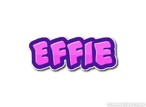 Effie Logo | Free Name Design Tool from Flaming Text