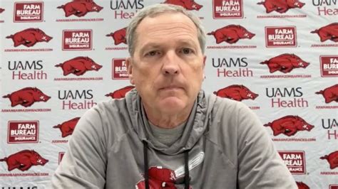 Dave Van Horn Previews Arkansas Series At Auburn Youtube