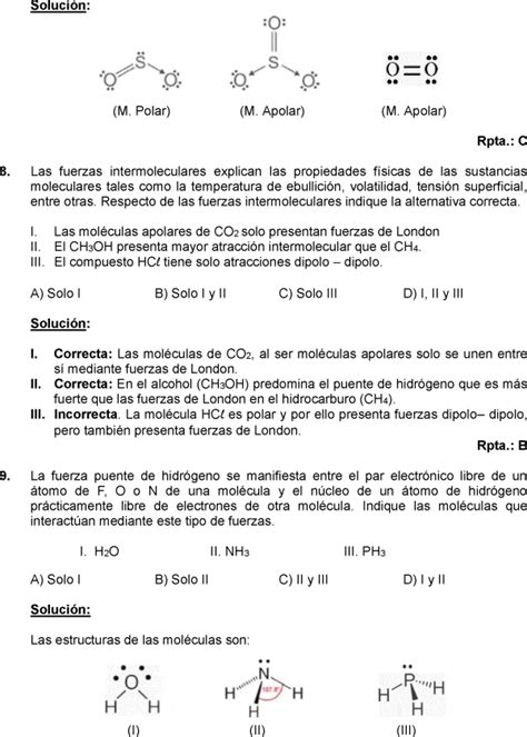 Enlace QuÍmico Ejercicios Resueltos Pdf