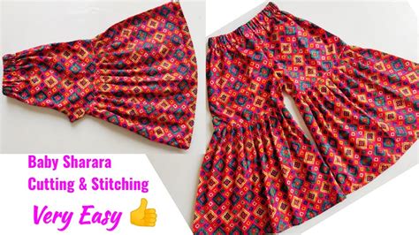 Baby Sharara Cutting And Stitching Baby Shararagarara Cutting And