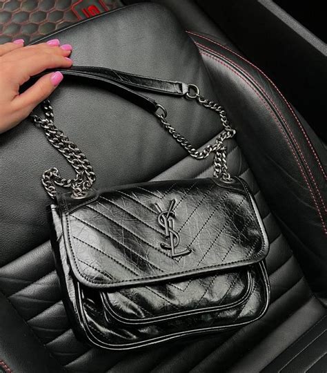 Чорна жіноча сумка yves saint laurent ysl — ціна 1850 грн у каталозі ...