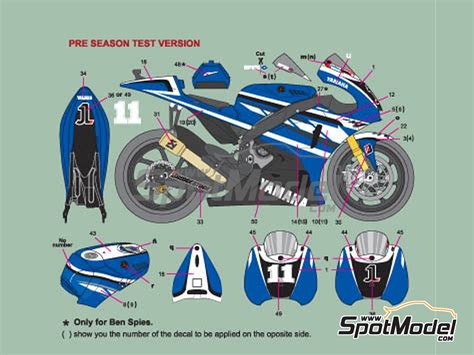 Nicolecron Decals Nld Marking Livery Scale Yamaha Yzr M