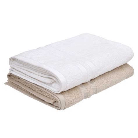 Haus And Kinder 100 Cotton Zero Twist Bath Towel Set 500 Gsm White