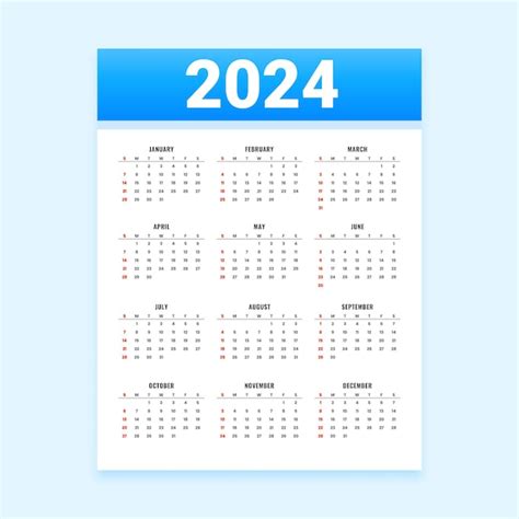 Wei E Und Blaue J Hrliche Planer Kalender Vorlage Design Vektor