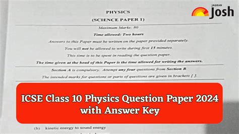 Icse 2024 Question Paper Solved Cate Marysa