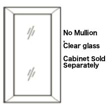 Forevermark Petit Blue Wall Diagonal Corner Cabinet Glass Door