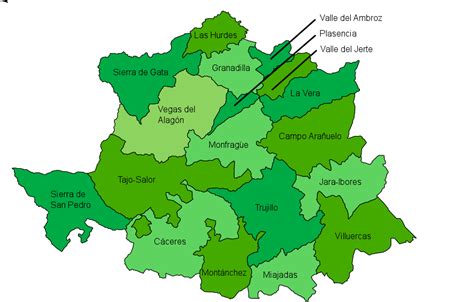 Anexo Comarcas De Extremadura