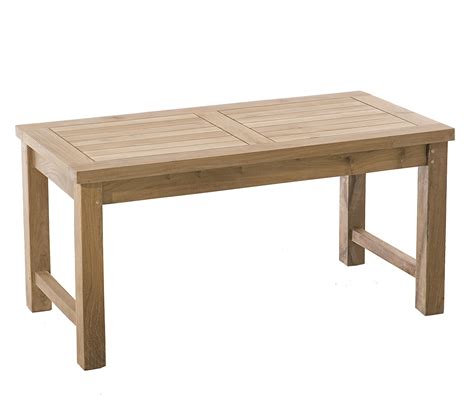 Table Basse De Jardin En Teck Brut Massif Cm Summer Tables D