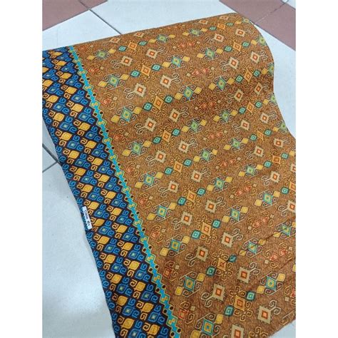 Jual Kain Batik Katun S Halus Motif Songket Kalimantan Per Meter