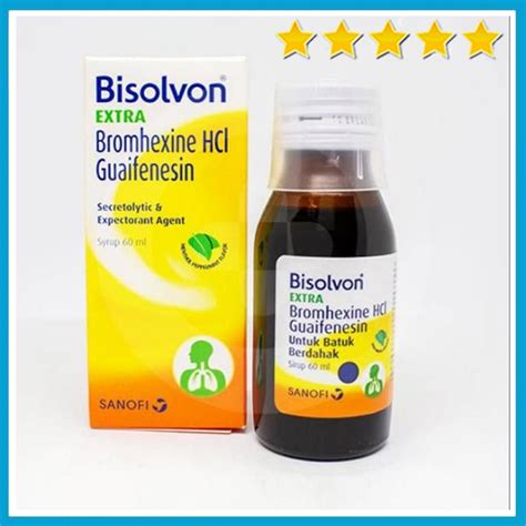 Bisolvon Extra Sirup Ml Obat Batuk Berdahak Dewasa Ekspektoran