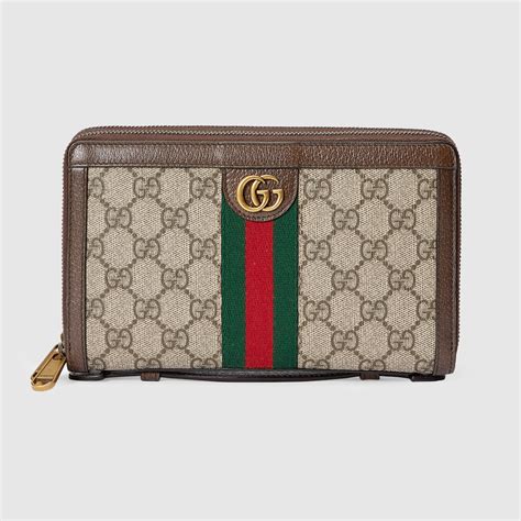 Ophidia Travel Case In Beige And Ebony Supreme Gucci Us