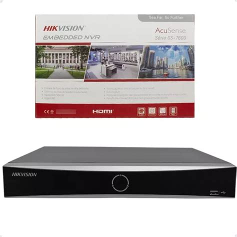 Nvr Hikvision Acusense 16 Canais Resolução 4k Inteligente